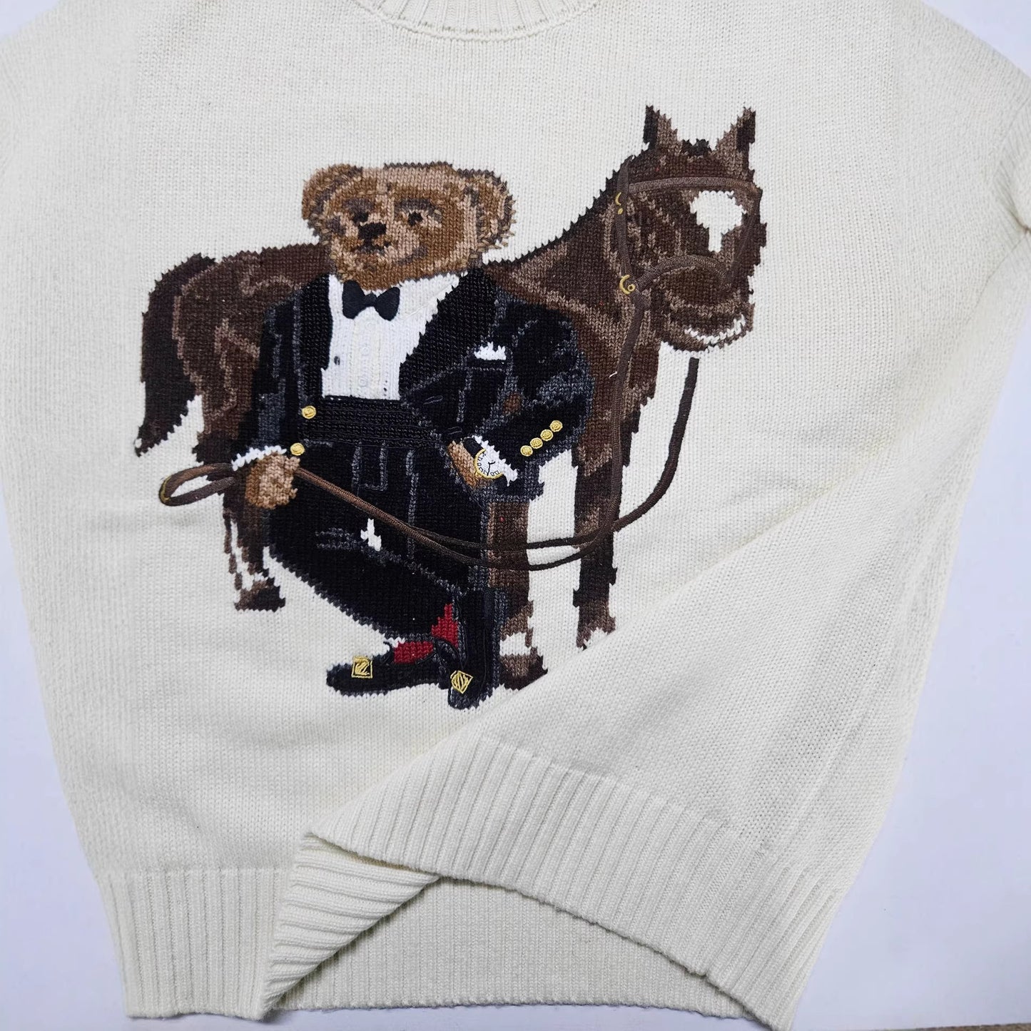 Suéter Tuxedo Bear & Horse Polo Ralph Lauren