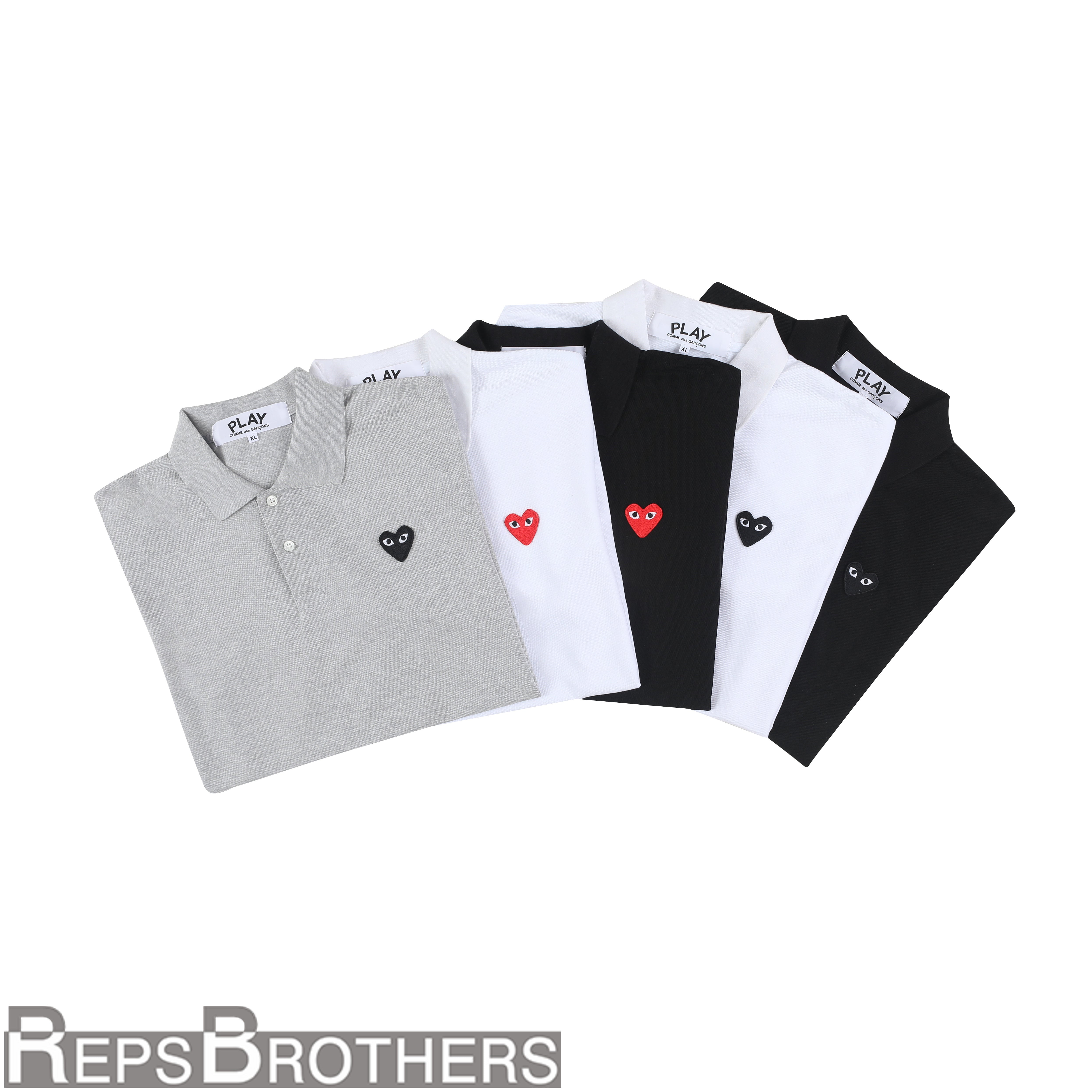 Camisa Polo CDG Play "Heart Logo"