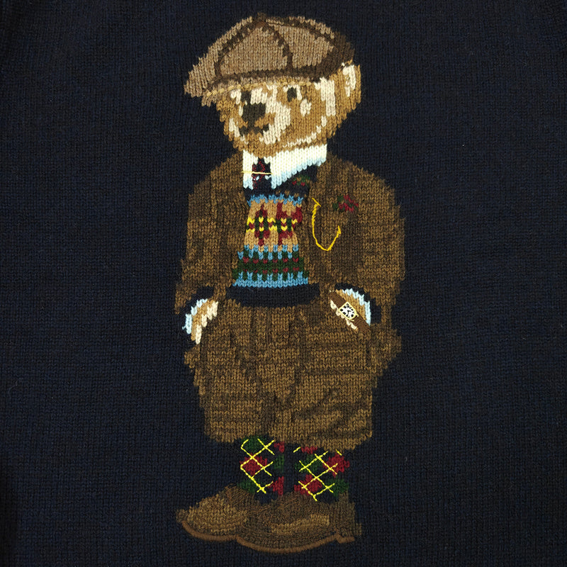 Suéter de Tricô Urso Heritage Ralph Lauren