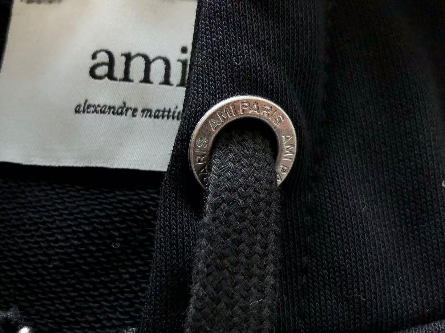 Moletom AMI Paris com Capuz e Zíper