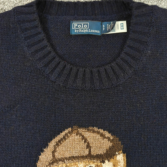 Suéter de Tricô Urso Heritage Ralph Lauren