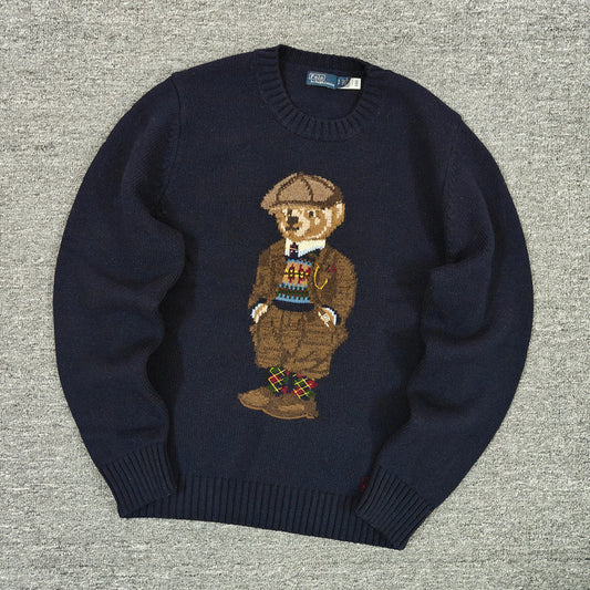 Suéter de Tricô Urso Heritage Ralph Lauren