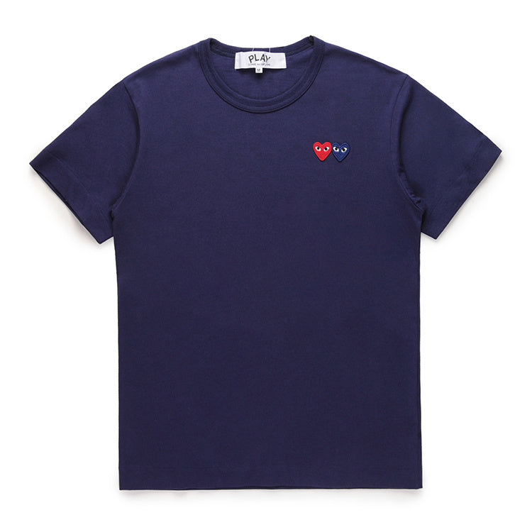 Camiseta CDG Play "Double Heart"