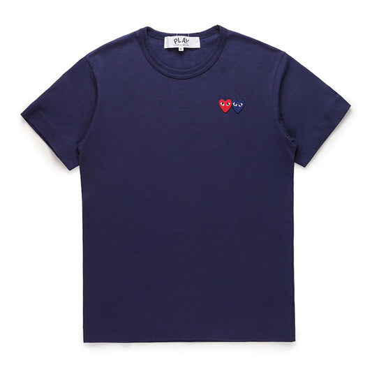 Camiseta CDG Play "Double Heart"