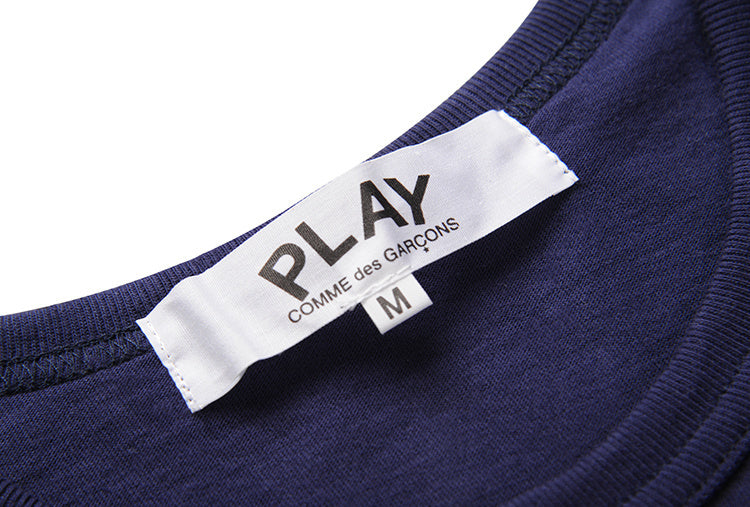 Camiseta CDG Play "Double Heart"