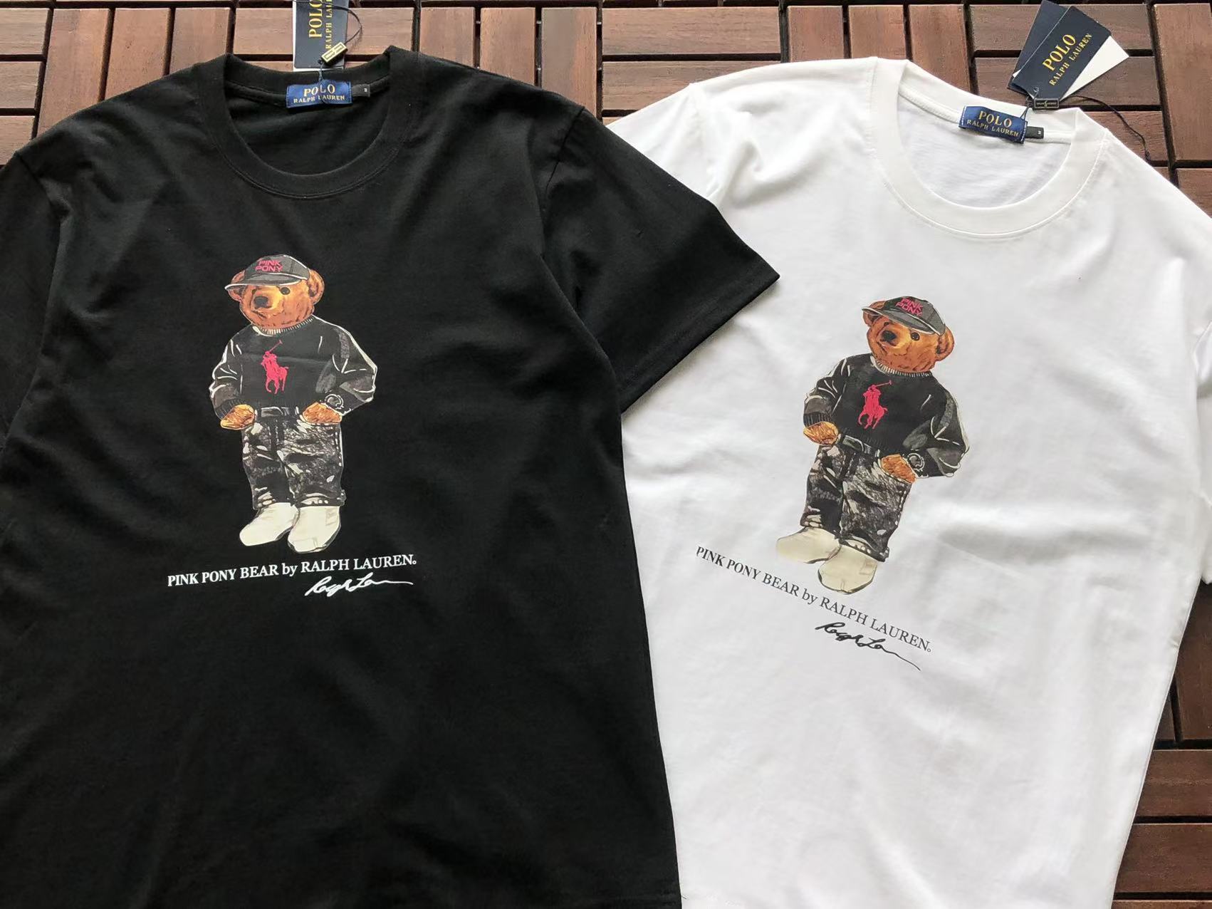 Polo Bear Pink Pony Graphic T-Shirt