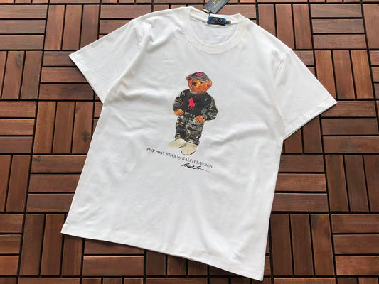 Polo Bear Pink Pony Graphic T-Shirt