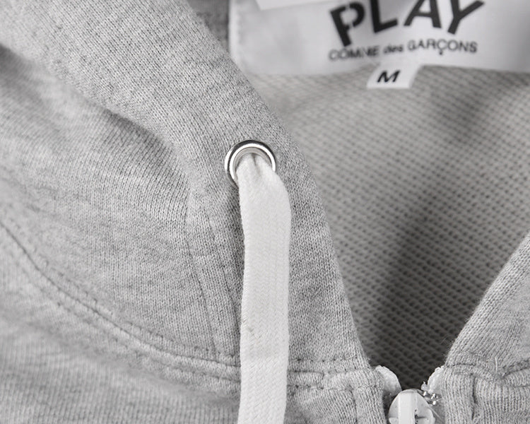 Moletom Full Zíper CDG Play "Heart Logo"