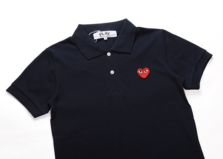 Camisa Polo CDG Play "Heart Logo"