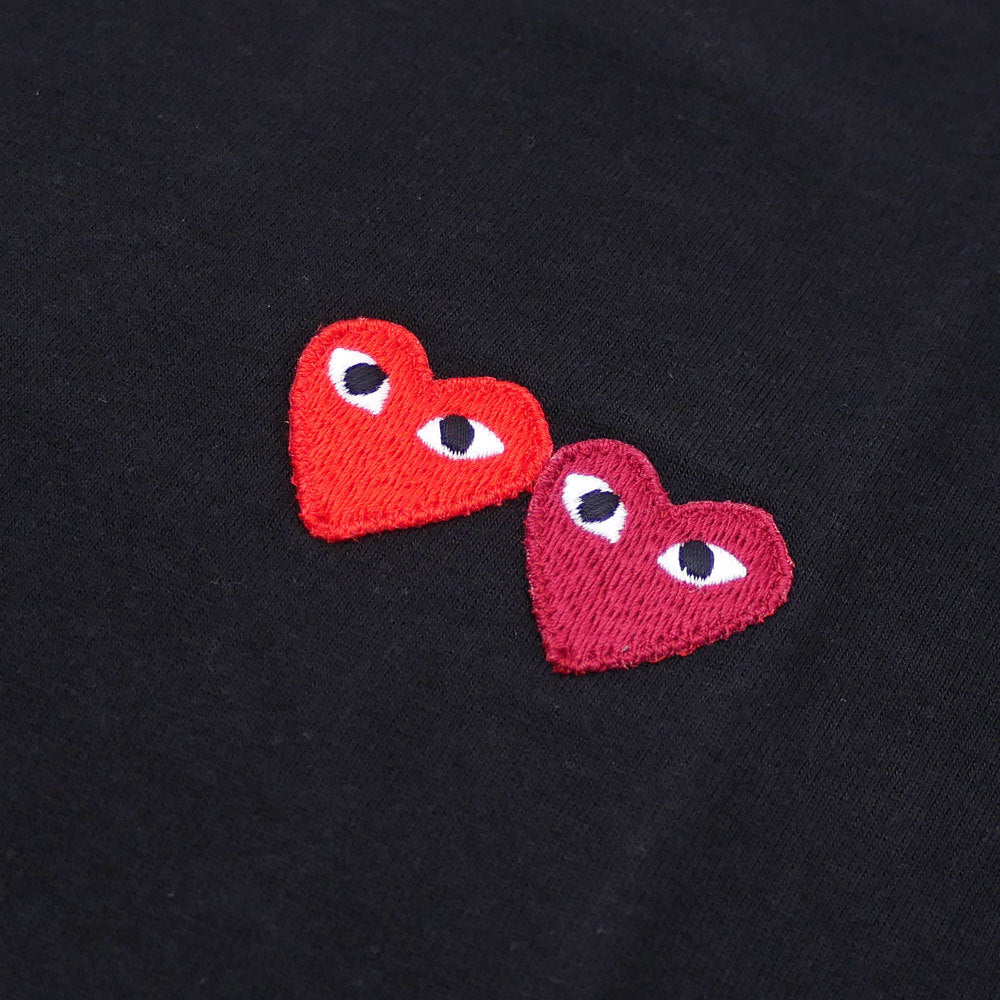 Camiseta CDG Play "Double Heart"