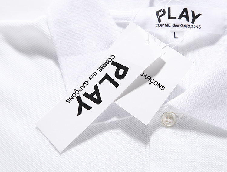 Camisa Polo CDG Play "Heart Logo"